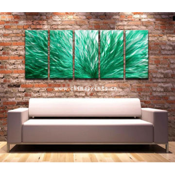 Hot Sale Abstract Green Oil Paintings for Home Decoration